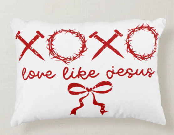 Christian Symbolism Accent Pillow